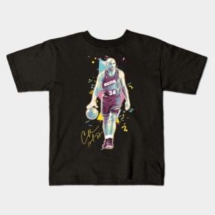 Charles Barkley The Chuck Basketball Legend Signature Vintage Retro 80s 90s Bootleg Rap Style Kids T-Shirt